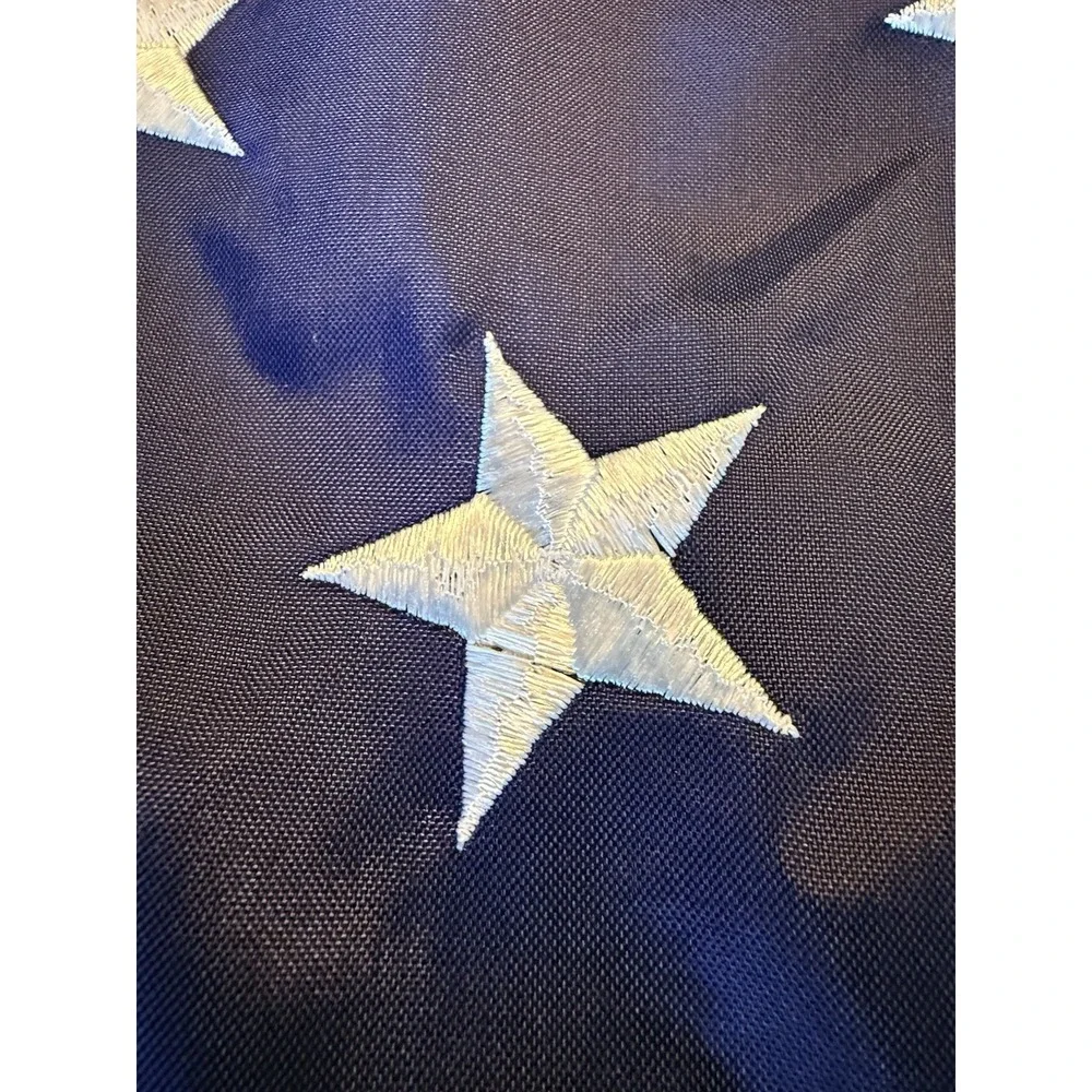 American Flag 4x6 Ft USA Made Nylon Embroidered Stars Grommets Patriotic Flag